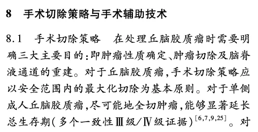 成人丘腦膠質(zhì)瘤手術(shù)治療中國專家共識(shí)